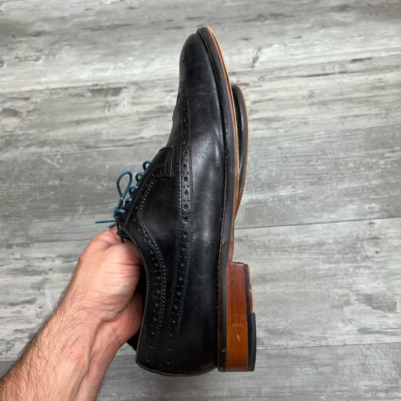 Johnston & Murphy Black Wingtip Derbys 12 M main image 4